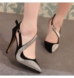 Size:4.5-8.5 Women Fashion Rhinestone Decoration High Heels