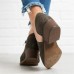 Size:4.5-11 Women Boho Carving Design Low Top Boots Shoes