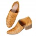 Size:4.5-11 Women Boho Carving Design Low Top Boots Shoes