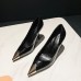 Women Fashion Simple Metal Pointed Toe Pumps
