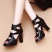Women Fashion Sexy Hollow Peep Toe High Heeled Sandals